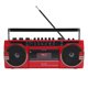 thumbnail image 1 of Grabadora De Reproductor De Cintas De Cassette Portátil, Radio AM SW, Reproductor De Cassette Retro Con Altavoz Bluetooth, AC Con Batería Alimentada, Ranura USB, Rojo, 1 of 7