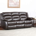 thumbnail image 3 of Recliner Sofa Set Reclining Couch Sofa for Living Room 3 Seater Home Theater Seating Manual Recliner Motion for Home Furniture, 3 of 7