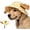 1PCS, variant on Outdoor Sun Hat for Pets, Adjustable Dog Sun Hat with Ear Holes for Small Big Cats Dogs, Breathable Pet Bonnet for Beach & Summer Walks