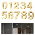 thumbnail image 7 of Aloha 10pcs Stereoscopic Number Sign Modern Plaque Number House Hotel Door Address Digits Sticker Plate Sign(0-9,1pcs for each Number 5cm Golden), 7 of 7