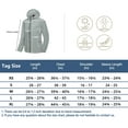 thumbnail image 5 of Little Donkey Andy Women's Full Zip Sun Protection Hoodie Jacket Long Sleeve Shirt Running Hiking Golf Water Repellent UPF50 Gray X-Small, 5 of 7