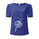 thumbnail image 3 of Gibobby Playera Manga Corta para Mujer Camiseta manga corta con cuello redondo y estampado flores para mujer(BU1,G), 3 of 5