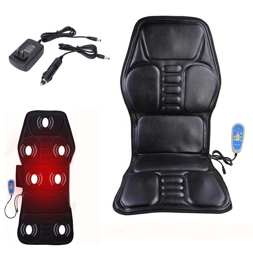Car Massage Seat Pad Electric Home Body Heated Back Neck Massager Seat