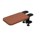 thumbnail image 4 of BELOVING Clamp on Computer Arm Rest Adjustable Desk Extender Tray for Home Use Office Brown, 4 of 9