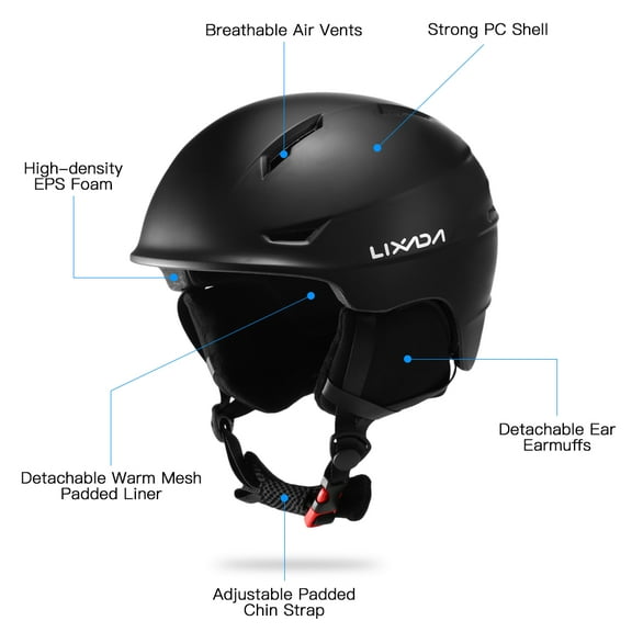 Skiing Equippment,- Professional Optimal Safety Men Women Professional Snow Helmet Men With Earmuff And Women Safety Men Professional Helmet Ideal Professional Helmet With Pc Shell Helmet