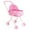 C, variant on PPgejGEK Doll High Chair with Tray Simulation Miniature Adjustable Doll High Chair Foldable Doll Furniture for Pretend Play No Doll Festival Gift