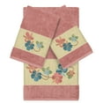 thumbnail image 2 of Authentic Hotel and Spa  Turkish Cotton Floral Vine Embroidered Tea Rose 3-piece Towel Set, 2 of 5