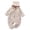 Beige, variant on Splozh Baby Snowsuit Winter Romper Hooded Boys Girls Jumpsuit Bear Thick Windproof Cap Infant Winter Clothes Baby Boy Clothes,Watermelon Red,12-24 Months