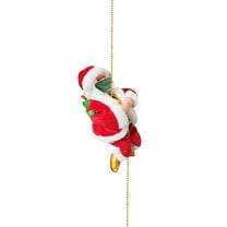 Electric Santa Claus for Christmas Decorations with Music and Light Singing Dancing Christmas Doll Santa Claus Toy Musical Moving Christmas Santa Claus Ornaments Xmas Gift (White Santa Claus)