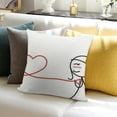 thumbnail image 3 of BANET My Heart Beats for You Pillowcases- Gifts for,for Him Gifts for Boyfriend,,Valentine’s Day Anniversary,for Him and Her, Doctor Gifts,His and Hers Gifts,Fiance Gifts White, 3 of 5
