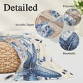 thumbnail image 3 of Blue Starfish Coastal Pillow Covers 12"x20", Eucalyptus Summer Nautical Shell Retro Soft Brushed Microfiber Breathable Throw Pillow Covers, Decorative Pillowcase with Zipper for Couch Sofa Bedroom, 3 of 9