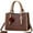 Brown, variant on Crossbody Bag for Women Trendy Pattern Top Handle Satchel Shoulder Bag Vegan Leather Large Purses