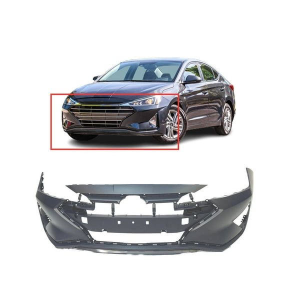 DCP Front Bumper Cover for 2019-2020 Hyundai Elantra USA GLS SE 86511F3500 HY1000236