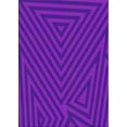 thumbnail image 1 of Ahgly Company Machine Washable Indoor Rectangle Transitional Purple Daffodil Purple Area Rugs, 2' x 3', 1 of 7