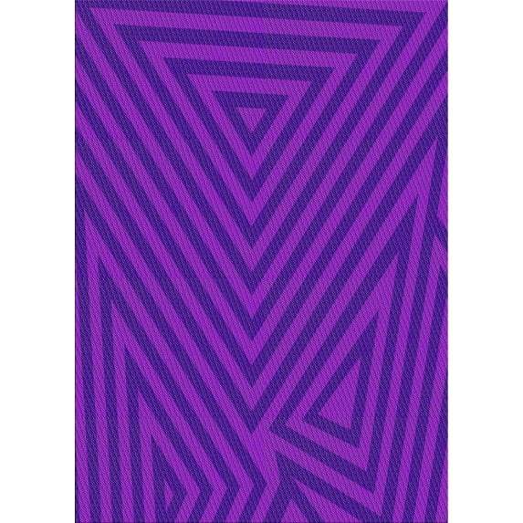 Ahgly Company Machine Washable Indoor Rectangle Transitional Purple Daffodil Purple Area Rugs, 2' x 4'