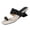 Black, variant on Willtoo Women’s Kitten Heels Polka Dots Flip Flops Slip On Open Toe Low Heels
