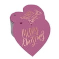 thumbnail image 1 of Inkdotpot Real Rose Gold Foil Merry Christmas Tag Favor Hang Paper Tag 50 Pieces, 1 of 1
