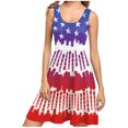 thumbnail image 1 of Vestidos de Verano de Mujer sin Mangas Impresión Casual Cuello Redondo, Vestido de Longitud Media para el Uso Diario, Fiesta Y Primavera, 1 of 5