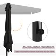 thumbnail image 4 of Royard Oaktree 10' Gray Market Patio Umbrellas, Fade Resistant, 4 of 8