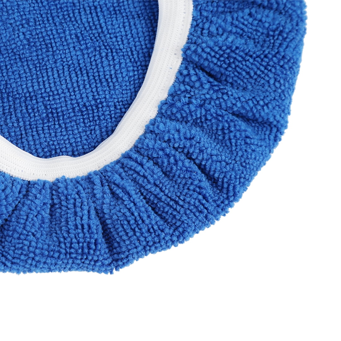 Unique Bargains 5Pcs 9"-10" Dark Blue Mircrofiber Car Wax Polishing Pad Covers