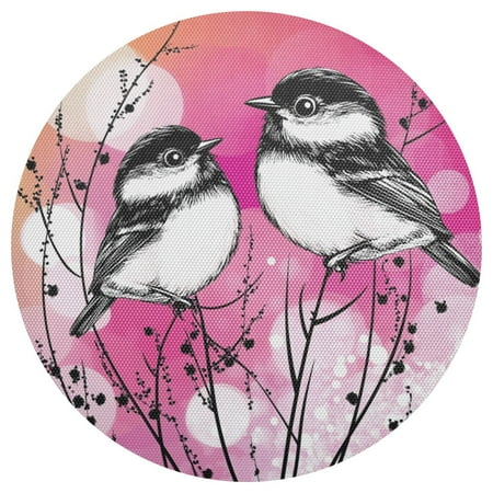 

Chickadee Rest 6-Piece 15.4in Durable PVC Plate Mats Heat-Resistant for Parties and Dining