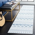 thumbnail image 2 of SAFAVIEH Alamo Curtis Geometric Runner Rug, Blue/Ivory, 2'2" x 8', 2 of 8
