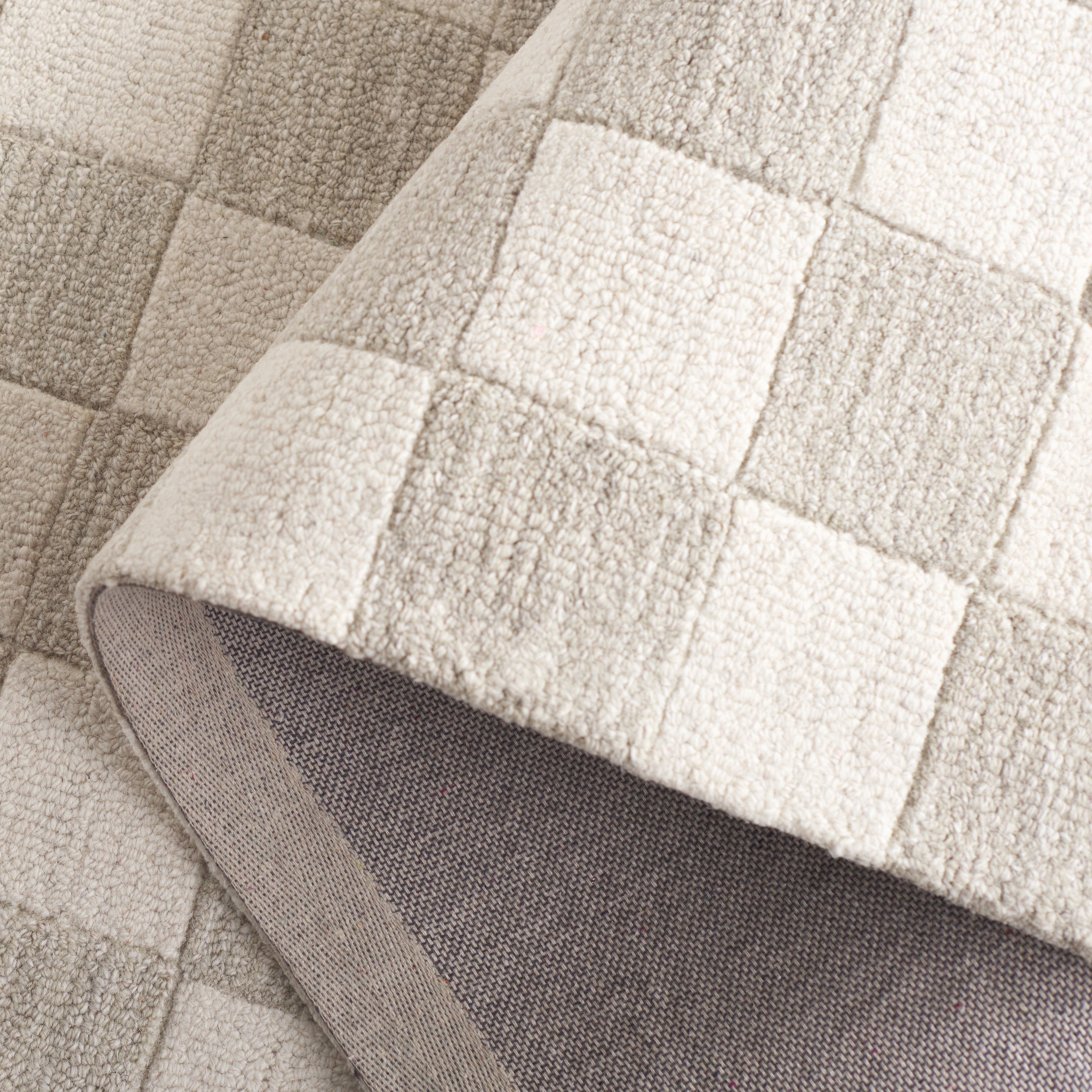SAFAVIEH Martha Stewart Chelsea Checkered Area Rug, Beige/Ivory, 5' x 8'
