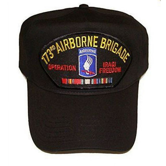 US ARMY 173RD AIRBORNE BRIGADE COMBAT TEAM BCT IRAQI FREEDOM OIF HAT W/ RIBBONS