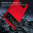 thumbnail image 4 of Nalacover for Samsung Galaxy Z Flip 3 5G, Folding of Three-Dimensional Support Kickstand Hard PC Back Shockproof Bumper Protective Luxury Silicone Phone Cover For Samsung Galaxy Z Flip 3 5G, Red, 4 of 10