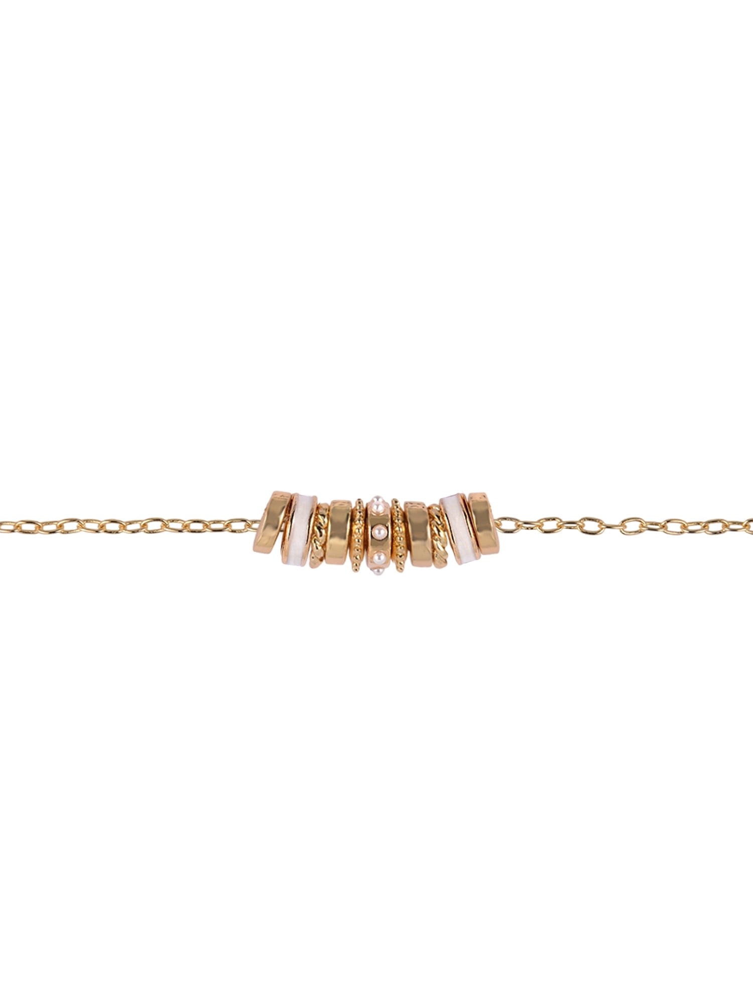 Time and Tru Goldtone Chain with Pearl Birthstone "June" Necklace