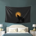 thumbnail image 3 of ZICANCN Funny Tapestry for Bedroom Aesthetic,Moonlight Wolf Wildlife Pattern Wall Tapestry for Living Room 60x40 Inches, 3 of 8
