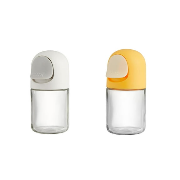 2 Pack Moisture Proof Glass Seasoning Bottles with Easy Measurement Design