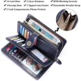 thumbnail image 4 of LAICAIW Women's Wallet Genuine Leather RFID Blocking Large Capacity Trifold Ladies Wallet, 4 of 6