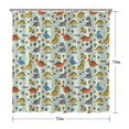 thumbnail image 5 of LightColor Dinosaurs Name Pattern Shower Curtain 72"x72" ,Bathroom Decorative Shower Curtains Set with 12 Hooks,Modern Waterproof Washable Shower Curtain, 5 of 6