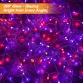 thumbnail image 5 of 2 Pack RGB Color Changing LED Icicle Lights For Outside House With 42-Key Remote,26FT LEDs Hanging Twinkle Christmas String Lights For House Roof Halloween Xmas,43 Modes,Timer,Holiday Presets,IP54, 5 of 10