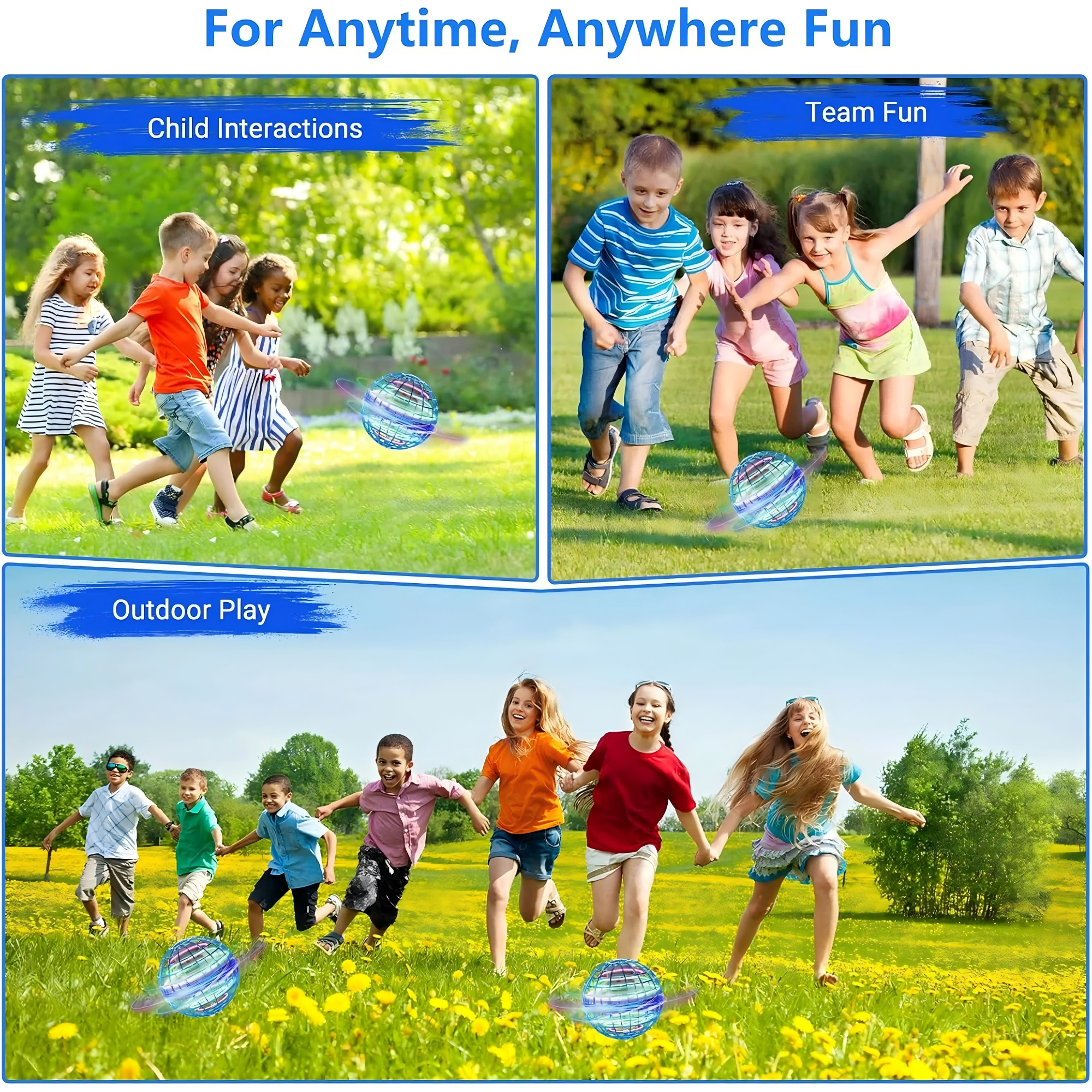 Flying Orb Ball Toy, Floating Boomerang Ball Flying Orb Hand 360°Rotating with LED Lighting Effects Cool Toys UFO Toys for Kids Teen Adults Gift