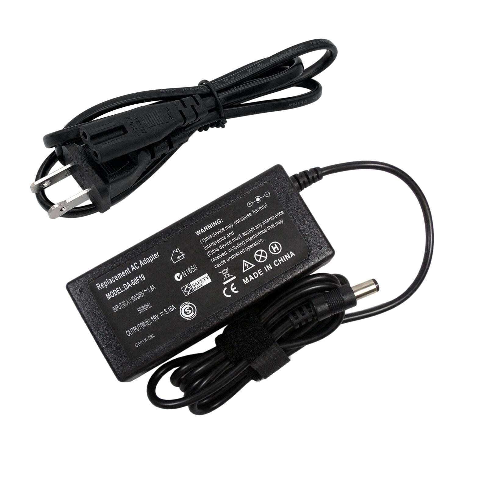 19V 60W AC Power Adapter Charger for Acer AL1913 AL1913B AL1913W LCD Monitor 