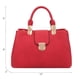 thumbnail image 3 of Bolso Dasein, cartera con asa en la parte superior, bolso de mano, piel vegana roja, 3 of 6