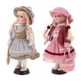 thumbnail image 1 of Muñeca de Porcelana Victoriana Zulema de 2 Piezas 30 cm Traje de Vestir, 1 of 8