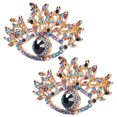 thumbnail image 2 of Sailing Juego de broches de ojos azules: exquisito, elegante y duradero, perfecto para fiestas y bodas, 2 of 10