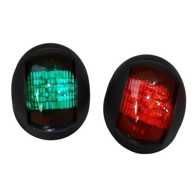 2 piezas de luz de 12V para marinos, luces laterales de navegación con , luz de señal de navegación, Soledad lámpara impermeable de navegación