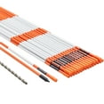 thumbnail image 4 of VEVOR Driveway Markers, 30 PCS 48 inch, 0.31 inch Diameter, Orange Fiberglass Poles Snow Stakes with Reflective Tape, 12" Steel Drill Bit & Protection Gloves for Parking Lots, 4 of 10