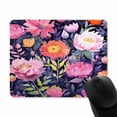 thumbnail image 2 of Gorgeous Watercolor Pink Flowers Pattern Decorative Mouse Pad, Vintage Floral Mousepad Custom Romantic Floral Painting Art Mouse Pads, 2 of 2
