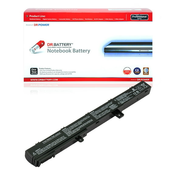 DR. BATTERY - Replacement for Asus VivoBook X551MA-SX298H / 0B110-00250600 / A31LJ91 / A31N1319 / A41N1308 / CKSE14122 / X45Li9C / YU12008-13007D / B110-00250000 / 0B110-00250100