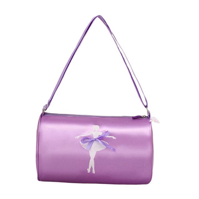 Bolsa de baile de ballet multifuncional ligera para deportes, baile latino y gimnasia. Púrpura