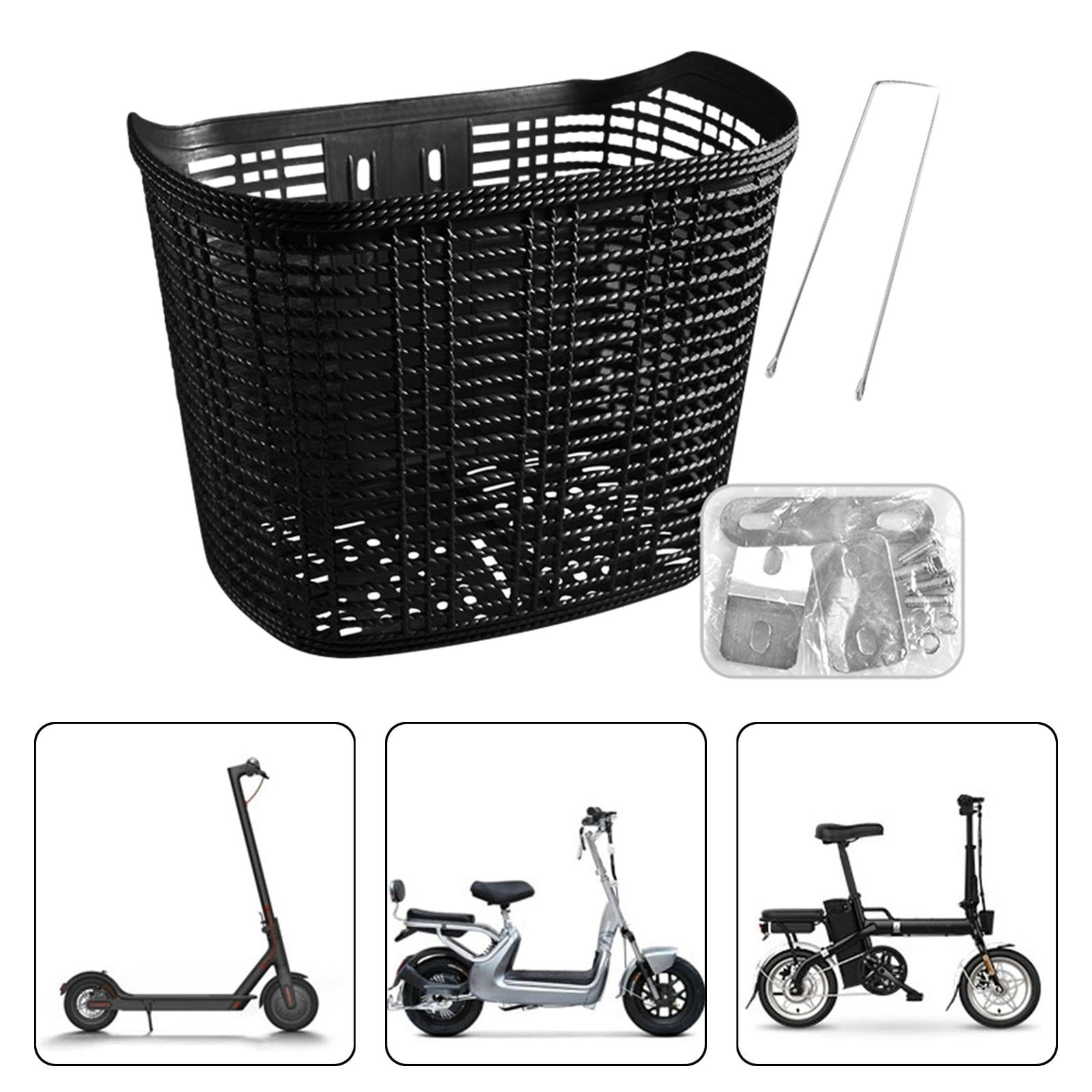 DimyFew Bicycle Basket Storage Basket Lightweight Large Capacity Front Frame Bike Basket Black Short strut