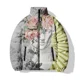 thumbnail image 3 of Abrigo de autobús para hombre, chaquetas retro y cómodas, parka con esculturas para hombre, abrigo de invierno estilo pictórico para hombre, abrigo frío para invierno colorido, 3 of 4