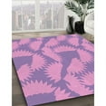 thumbnail image 3 of Ahgly Company Machine Washable Indoor Rectangle Transitional Violet Purple Area Rugs, 5' x 7', 3 of 7