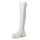 thumbnail image 1 of Dream Pairs - Botas altas hasta el muslo con plataforma por encima de la rodilla para mujer, botas altas largas y elásticas con suela gruesa suave SDOB 222W Dream Pairs SDOB222W, 1 of 4