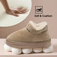 thumbnail image 4 of AUXDIQ Women Men Winter Boots Slippers Home Warm Fleece Booties Slipper Anti Slip House Shoes Indoor Outdoor, 4 of 5